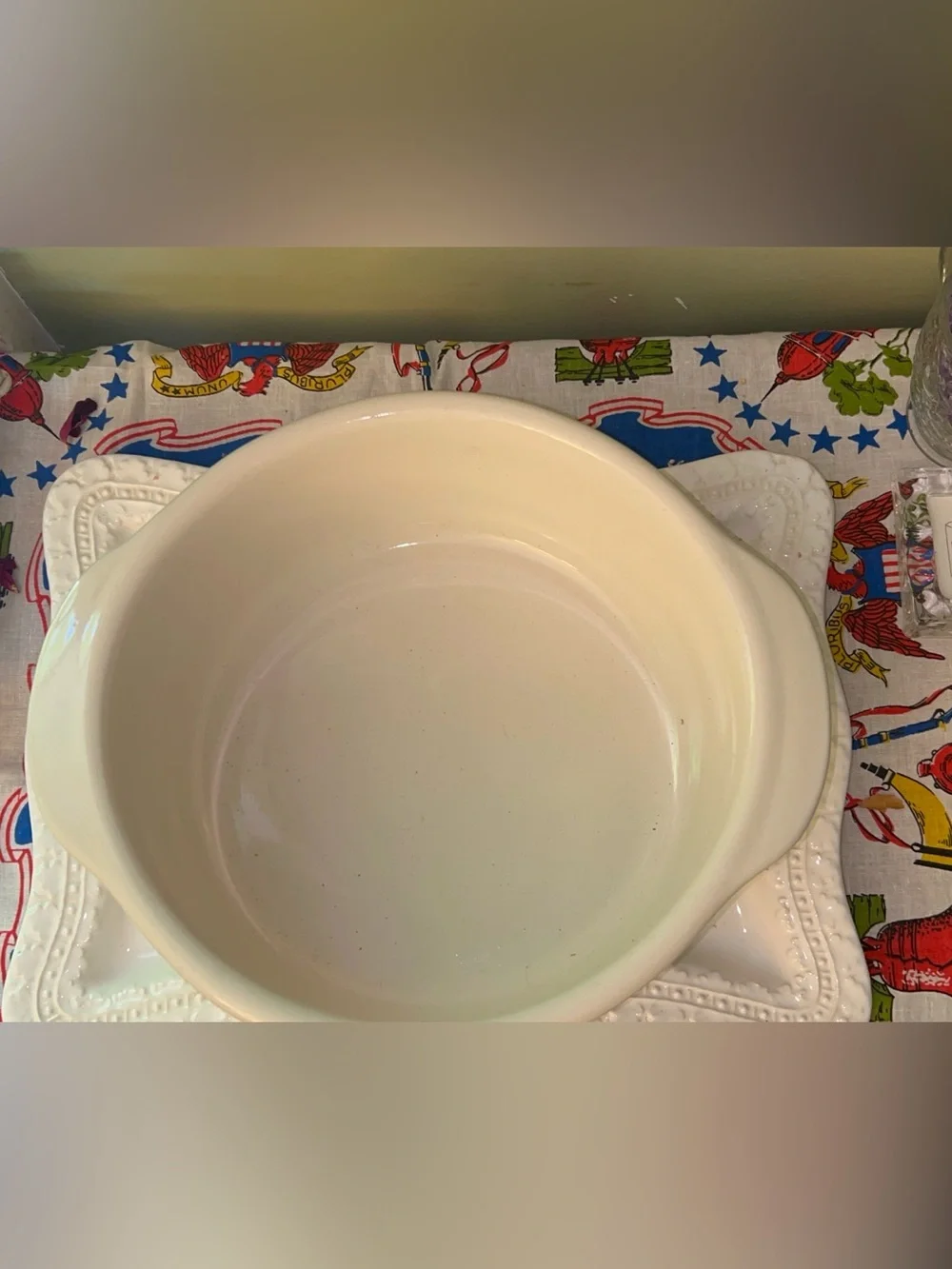 Corelle Coordinates Abundance Pattern Stoneware 2.5 quart Casserole Dish w/ Lid